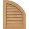 Ekena Millwork Quarter Round Top Right Western Red Cedar Gable Vent w/Decorative Face Frame, 06"W x 34"H GVWQR06X3402SDUWR - alternate 1